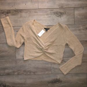 AE V-neck Cropped Sweater